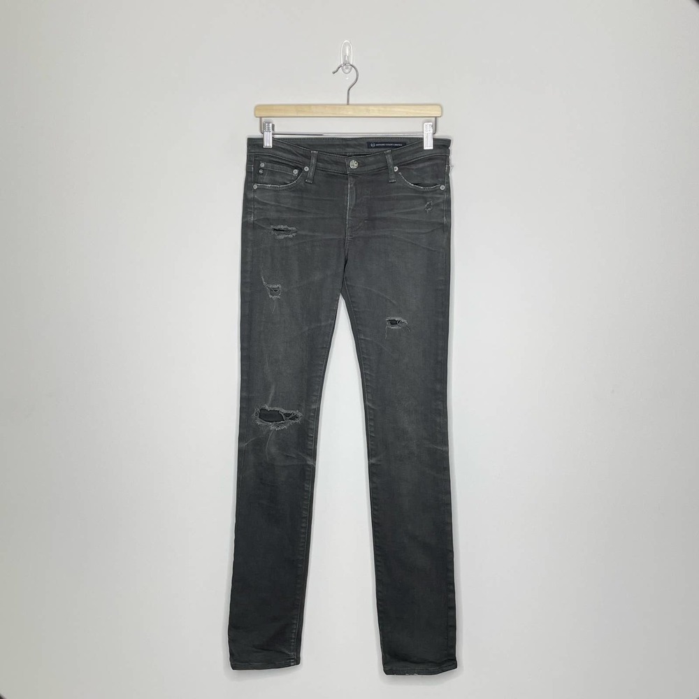 AG ADRIANO GOLDSCHMIED | Ripped Straight Leg Jeans | 28 - Picture 2 of 5